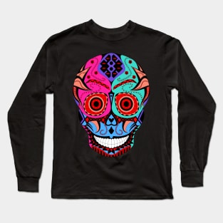 lucha libre skull ecopop Long Sleeve T-Shirt